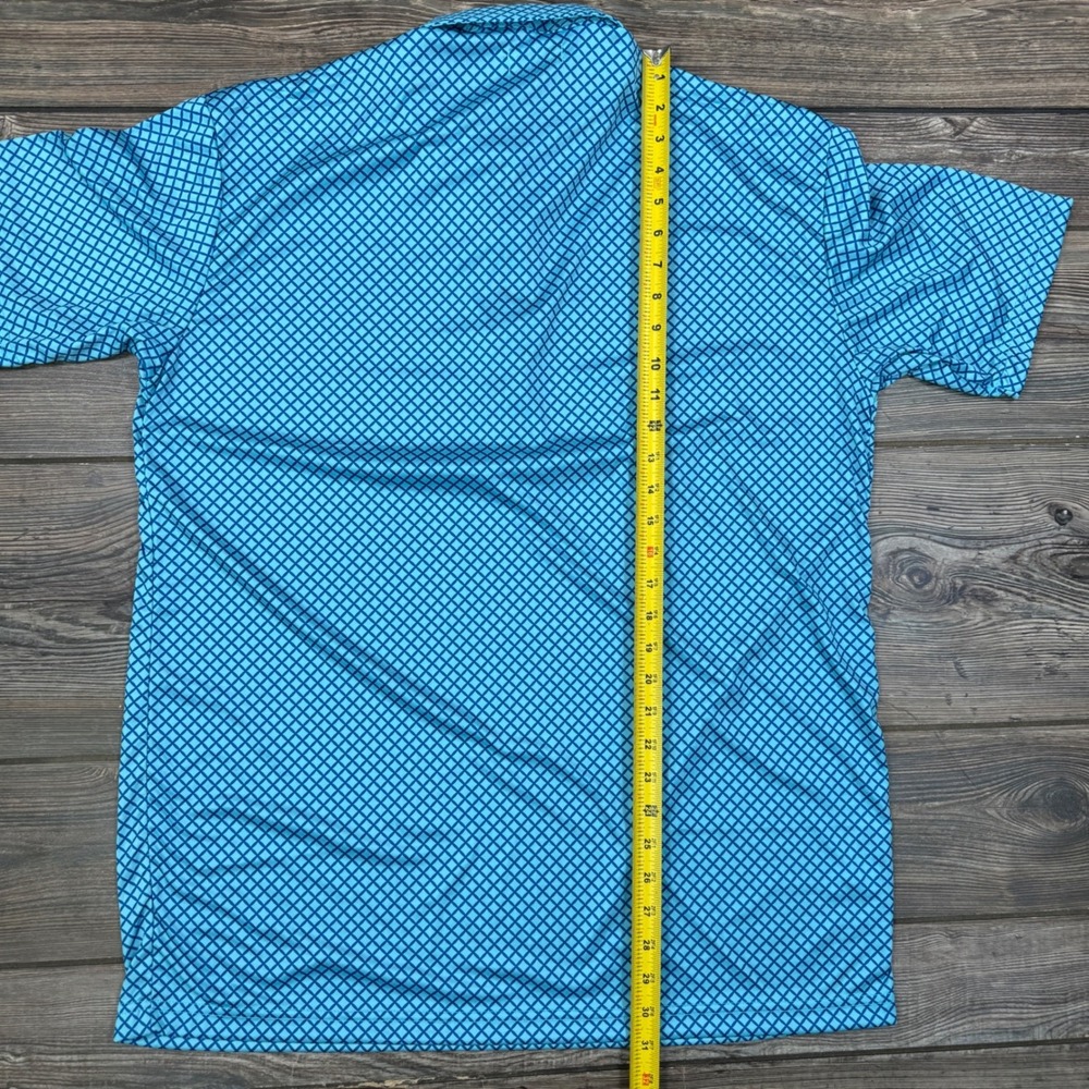Collars & Co Mens XL Polo Shirt Blue Corsica Dress Collar Performance NEW - Picture 7 of 9